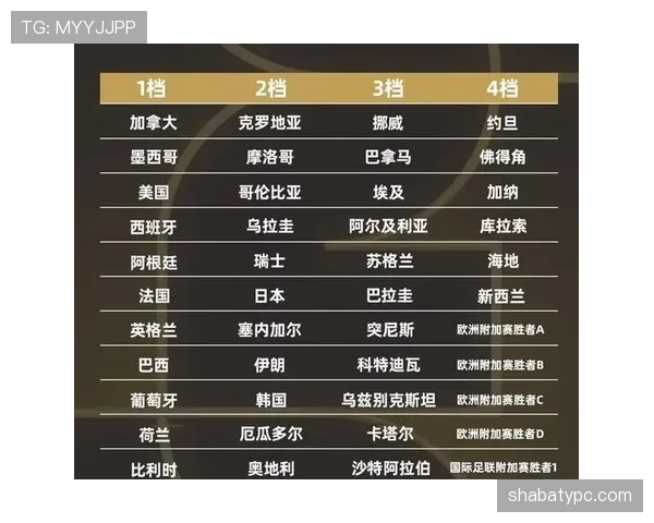 2026世界杯东道主抽签规则详解